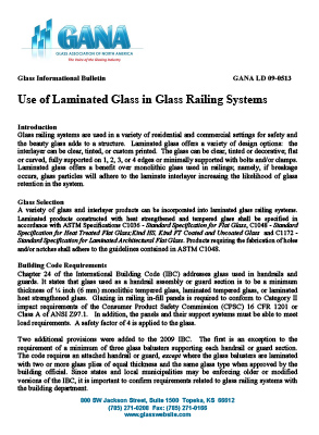 A paper with instructions for use of laminated glass in glass rolling systems.