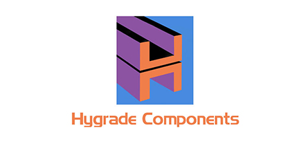 A logo of hygrade components